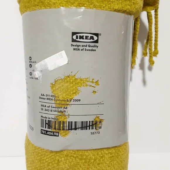 Discontinued IKEA Felicia Throw Blanket Fringe Acrylic 51" x 67" 130x170 cm NEW - Picture 7 of 8